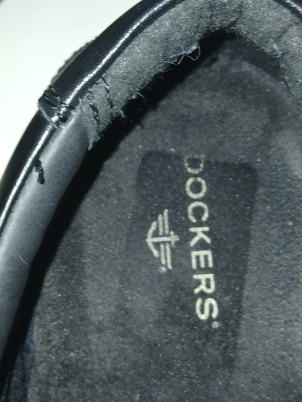 DOCKERS Mens Black Leather Lace-Up Dress Shoes 13M